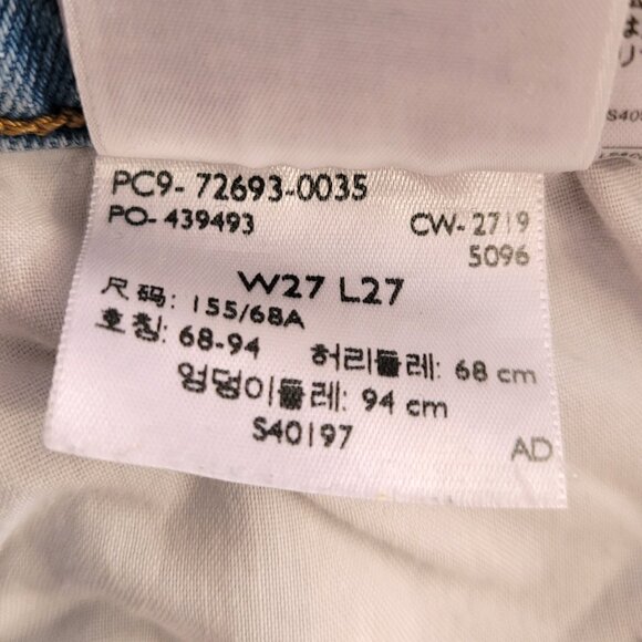 Levi's Women's Ribcage Straight Light Wash Ankle Jeans - Size 27 - Picture 11 of 14